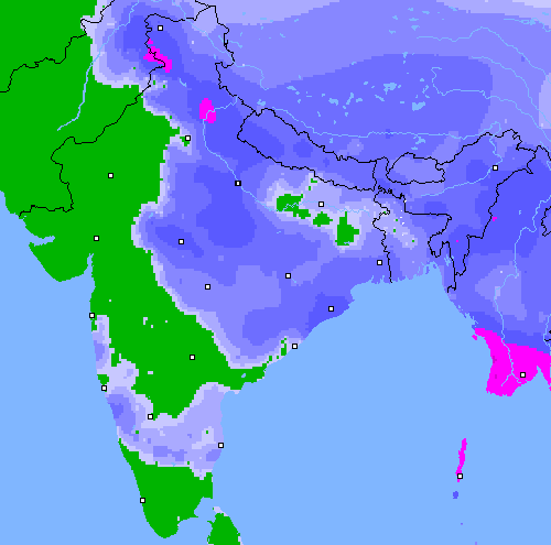 Precipitation (24 h) India